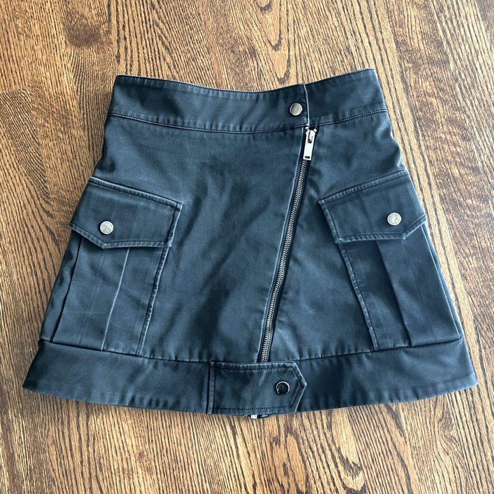 Simonett Irna Zip Skirt Black Size Small
